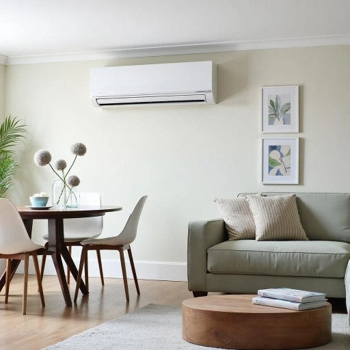 Modern home with comfortable indoor temperature provided by air conditioning system
