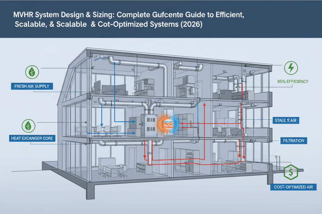 MVHR System Design & Sizing: Complete Guide for Efficient Ventilation & Heat Recovery (2026)